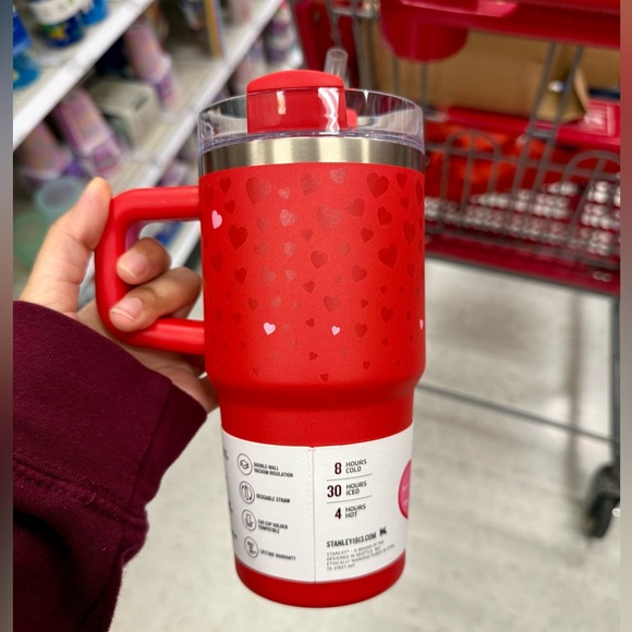 New Stanley Sweet Hearts X Target Exclusive Red Valentine 20oz Tumbler 2024 - Picture 2 of 2